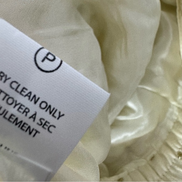 TRYB skirt boho fringe cream white gold polka dotted tassel luxury beachy vibe - Picture 11 of 11